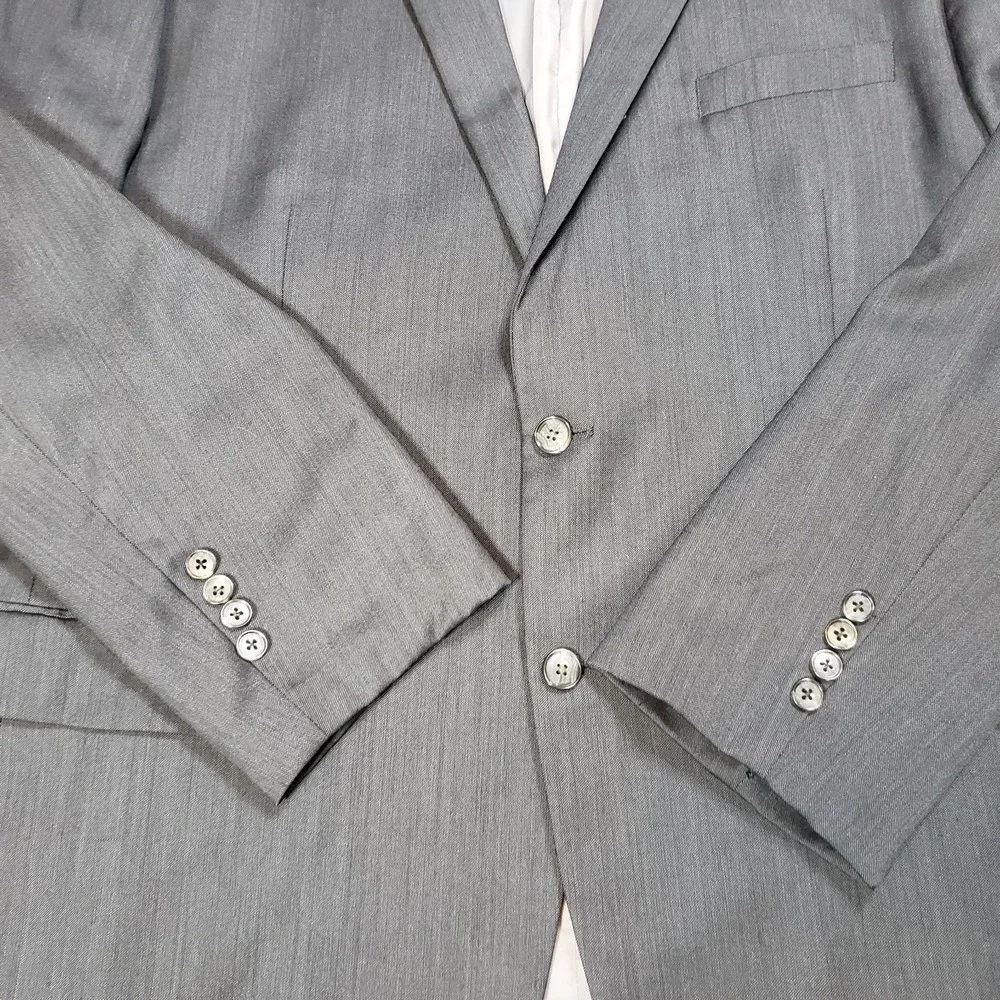 Jos‎ A Bank Jacket 2XL 2XLT Gray Wool Tailored Traveler Blazer Sport Coat 50L